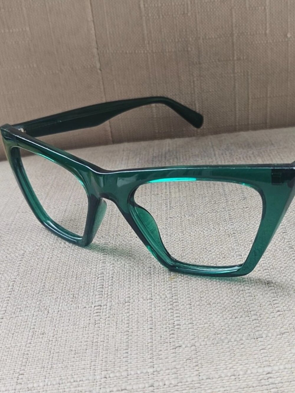 Zenni Optical Women Glasses Frame Dark Green Cat Eyes Eyewear Eyeglasses only